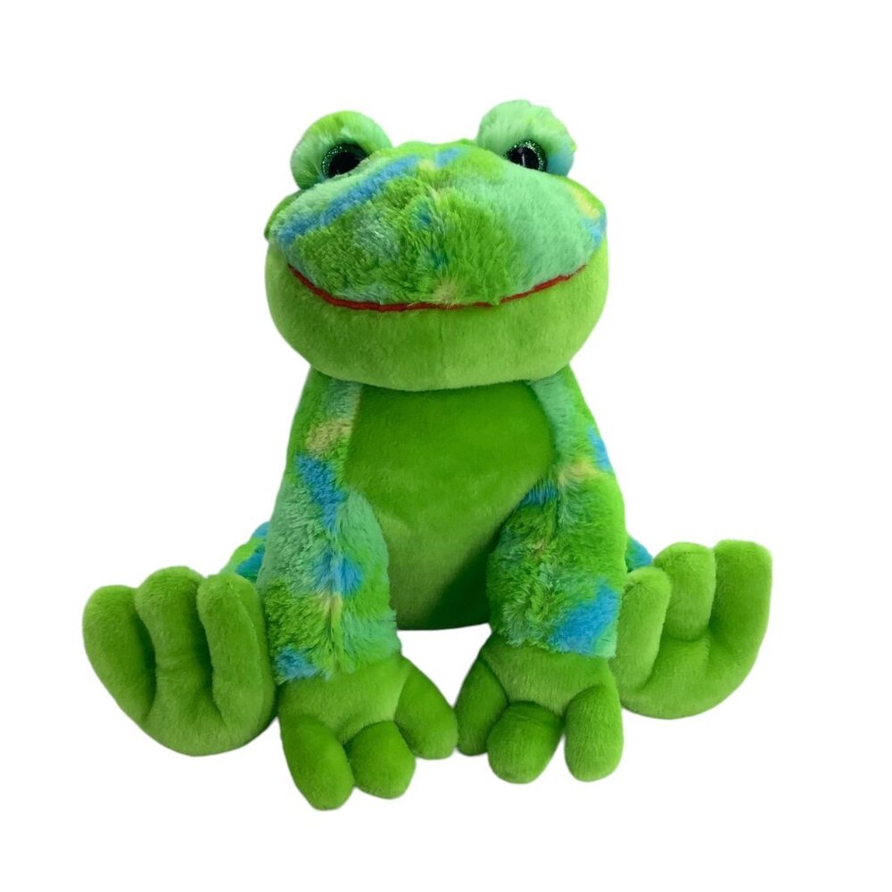 Vtg 2001 The Bear Factory Freddy the Frog Stuffed Animal Plush Toy 11 Inch Green